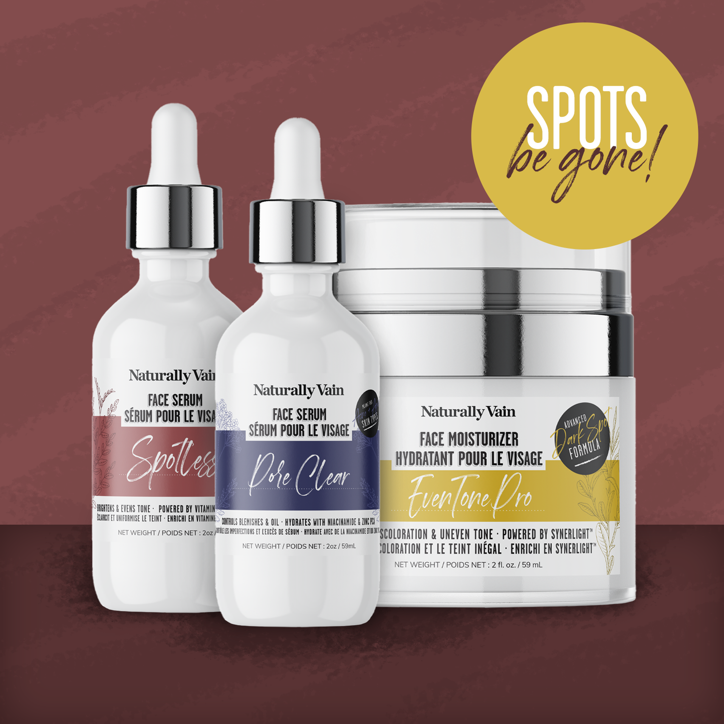 EvenTone Face Bundle: Targeted Care for Facial Dark Spots + Scars ($10 Donated to CHEO)