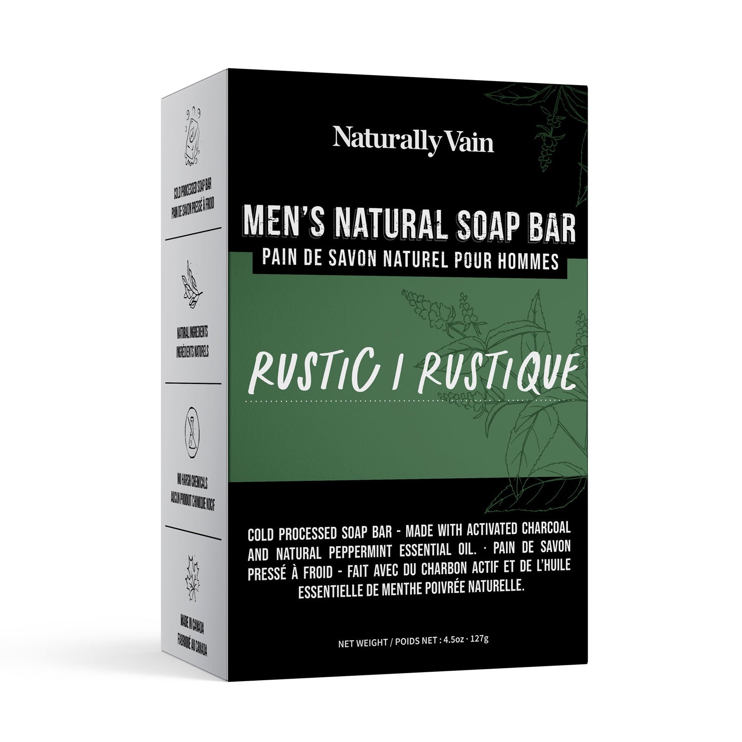 Rustic Natural Soap Bar Naturally Vain