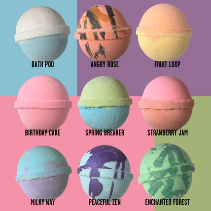 9 Pack of Fun & Foamy Bath Bombs