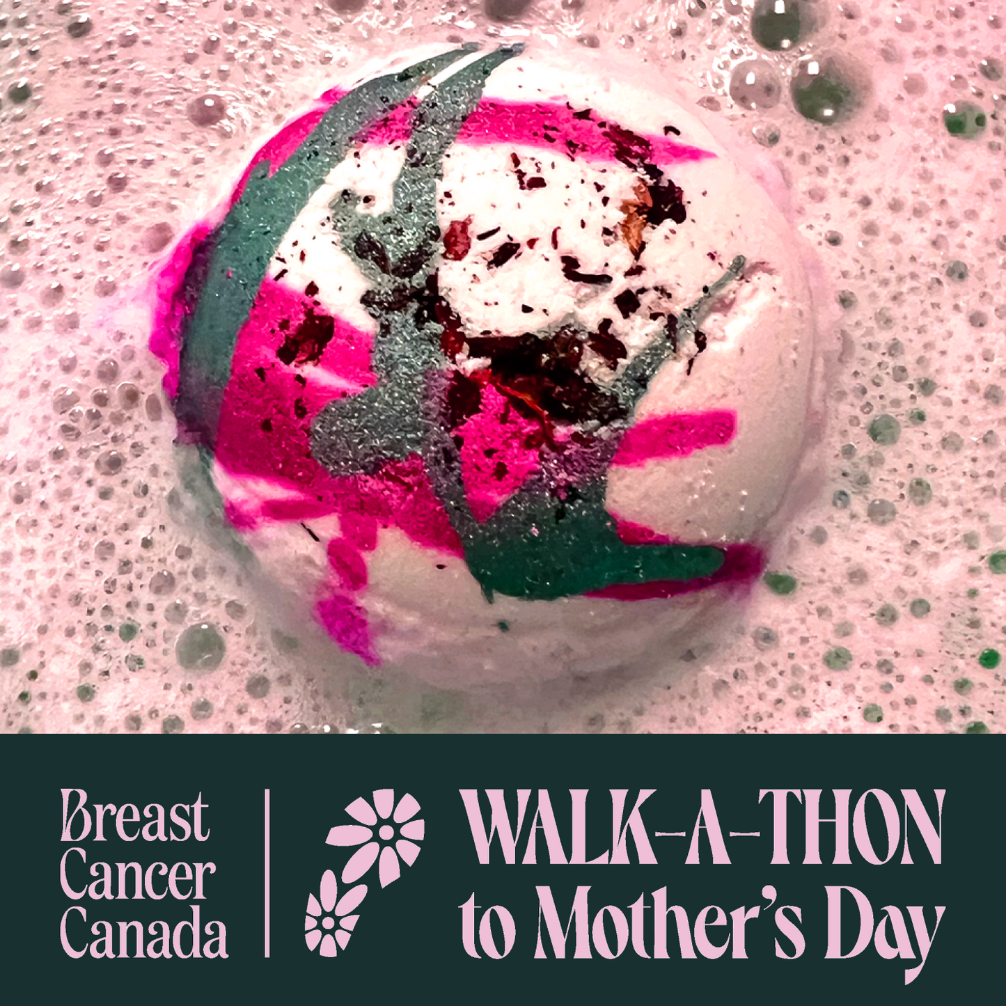 Hope in Bloom: Bath Bomb to Support Breast Cancer Canada