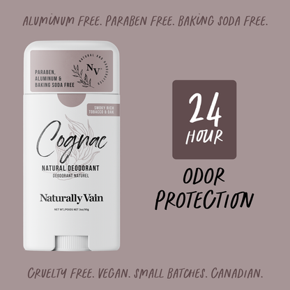 Cognac: Natural Deodorant with Rich Tobacco & Oak-Aged Aromas