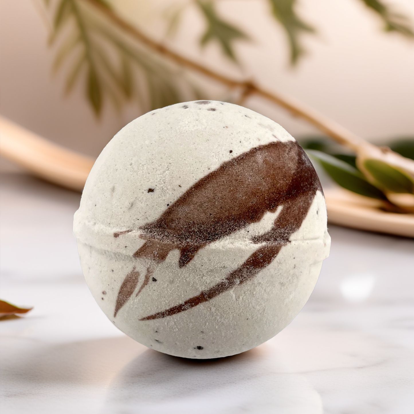 Indulge: Natural Bath Bomb for a Warm, Comforting Soak with Coffee & Cocoa