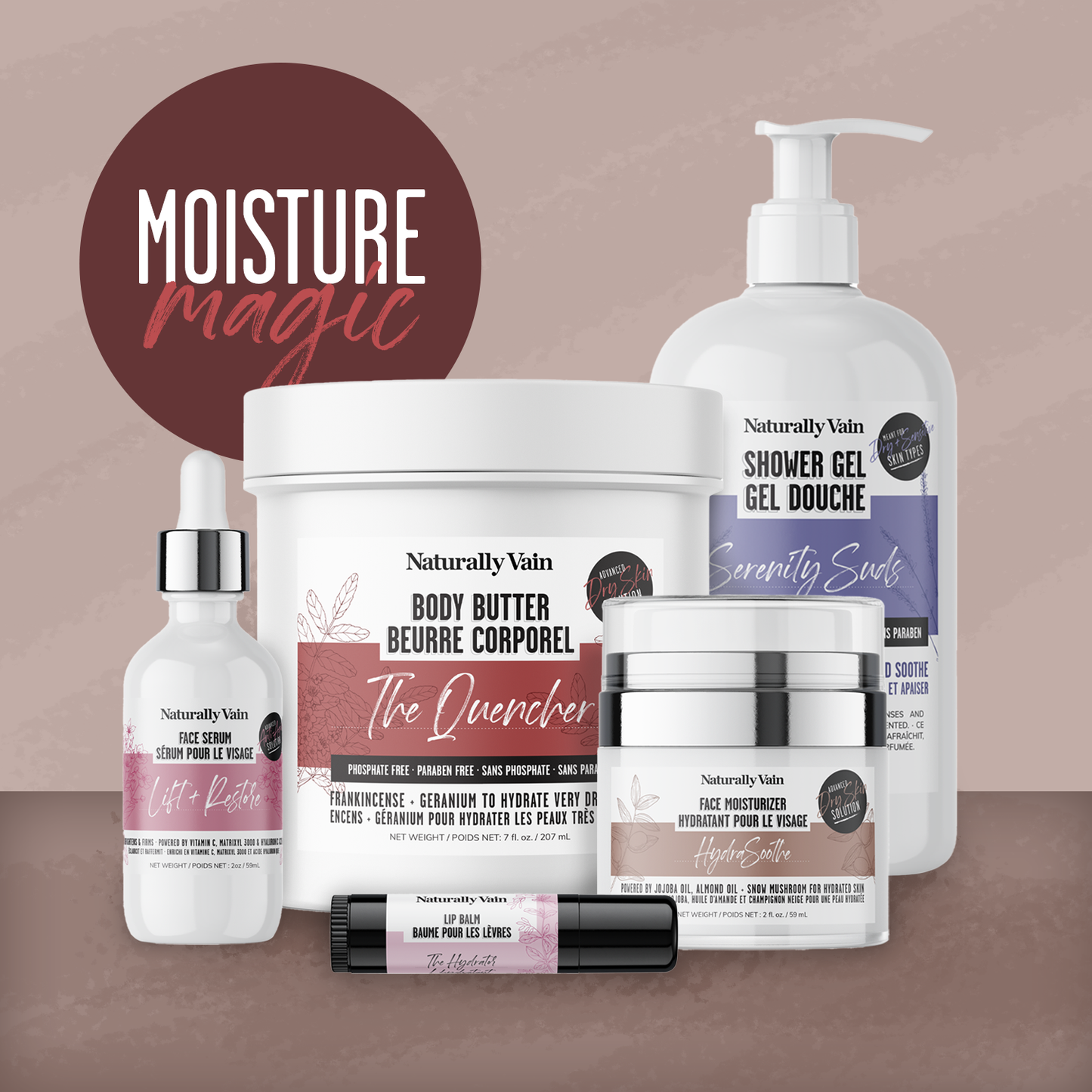 Moisture Magic Bundle: Deep Hydration Essentials for Soft, Nourished Skin ($10 Donated to Heart&Stroke)