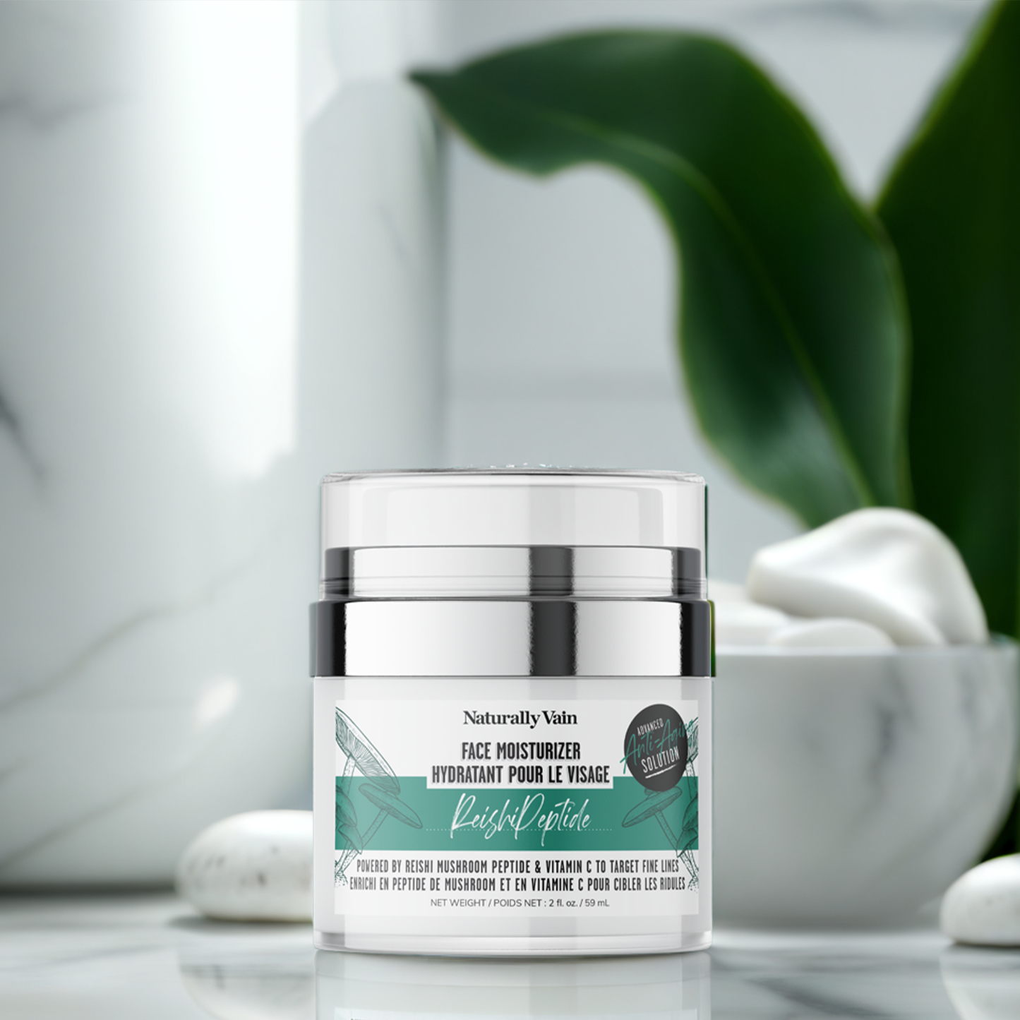 ReishiPeptide: Reishi Mushroom Anti-Aging Face Moisturizer