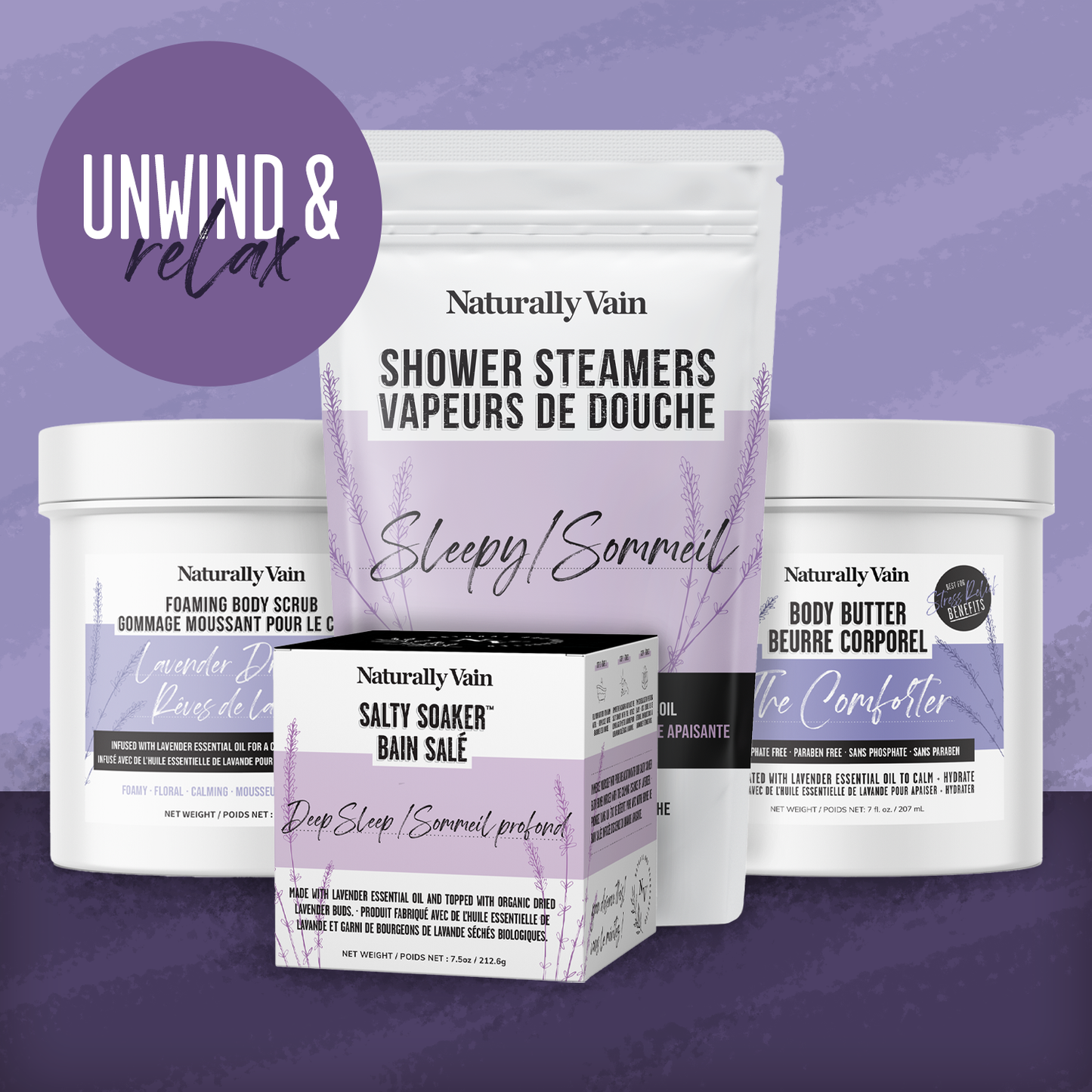 Relax + Stress Relief Bundle: Calming Lavender Essentials for Ultimate Relaxation - EXP