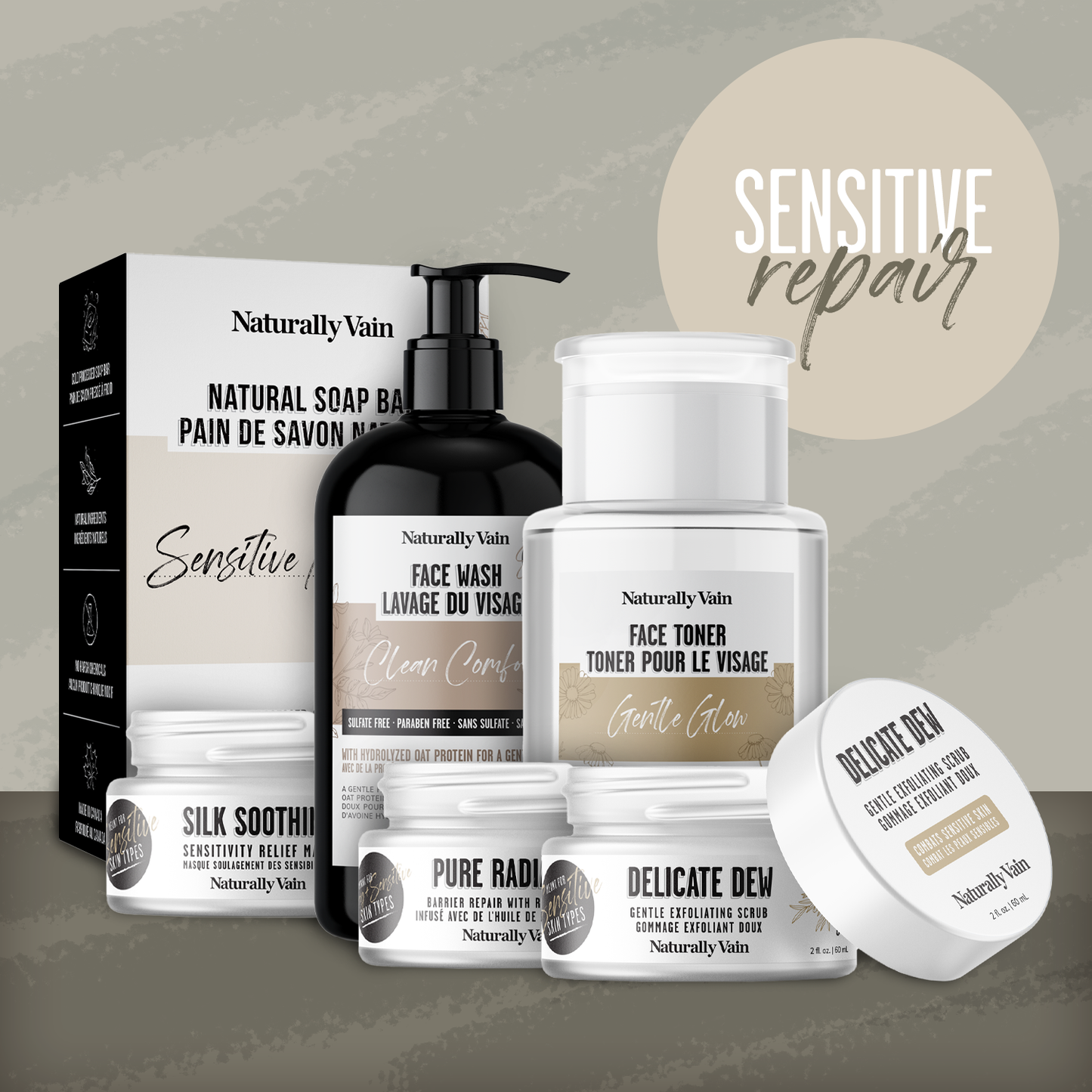 Sensitive Relief Bundle: Face Essentials for Sensitive Skin Types