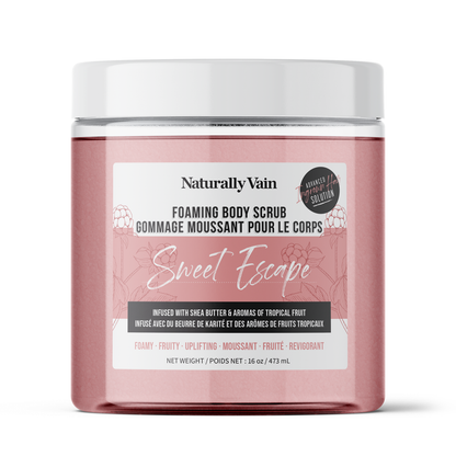 Sweet Escape: Nourishing Foaming Body Scrub for Dry + Dull Skin