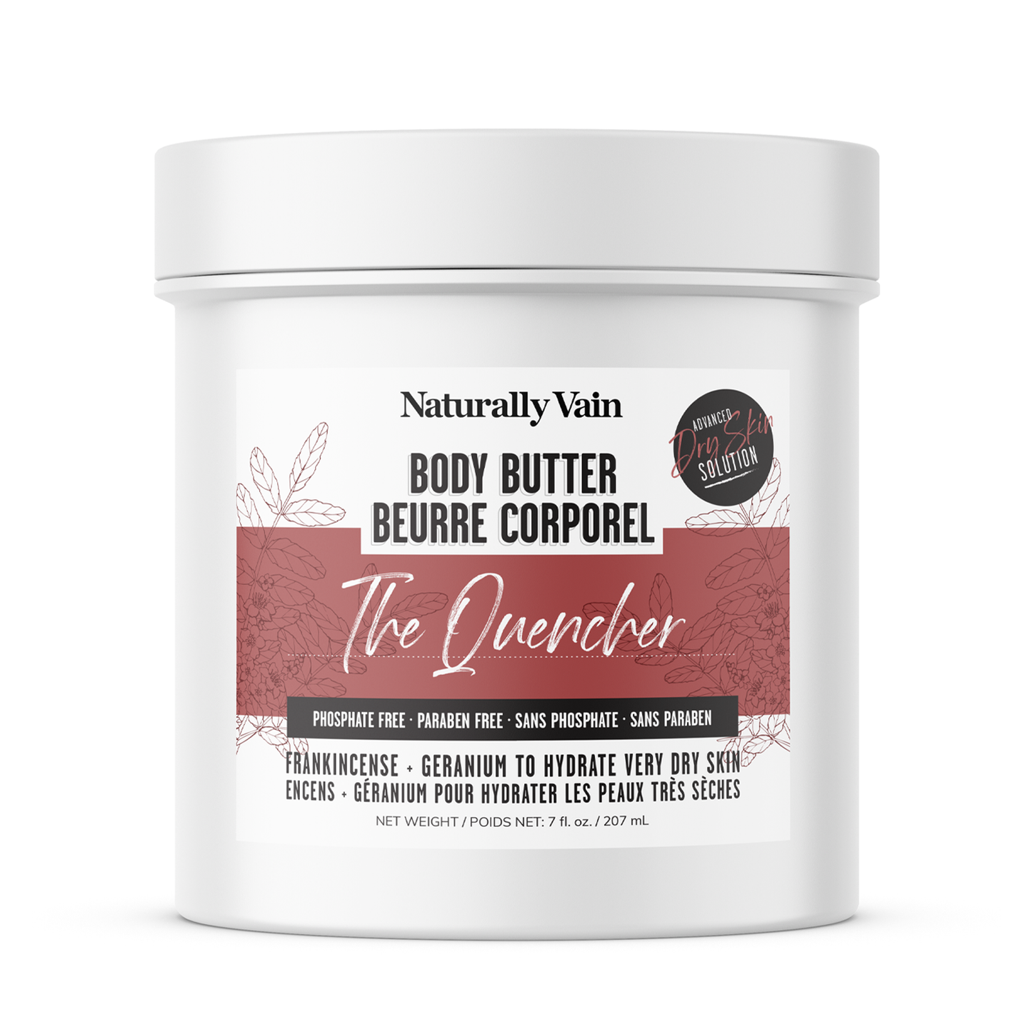 The Quencher: Frankincense + Geranium Body Butter for Very Dry Skin Types